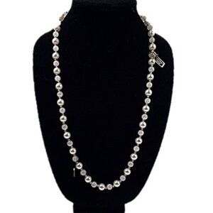 Milky Quartz and Synthetic Pearl Necklace